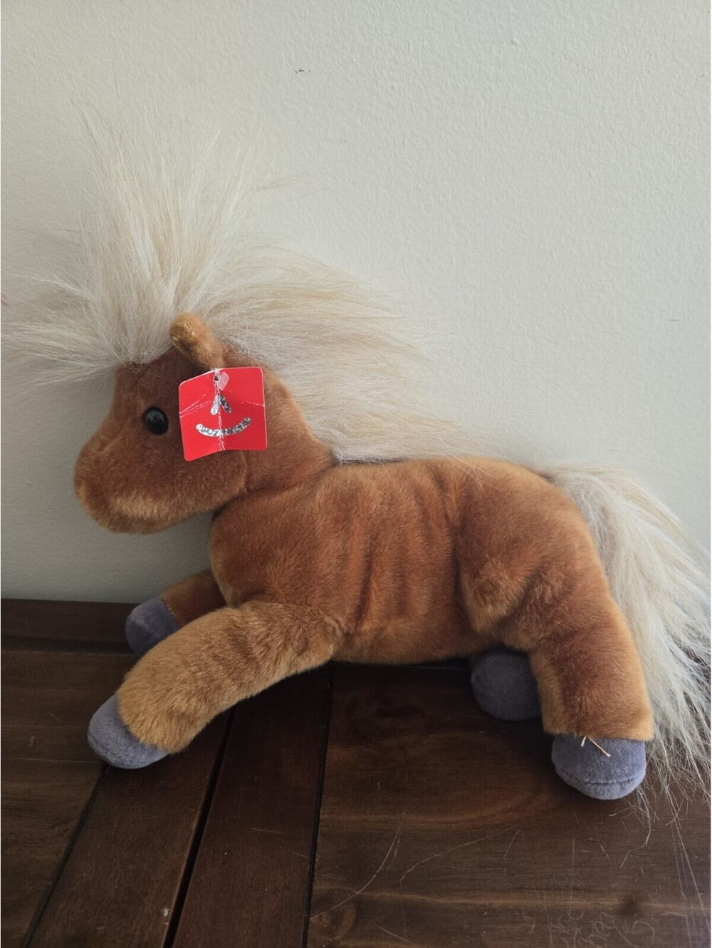 Aurora Brown White Piper Pony Horse Plush New 12" Long